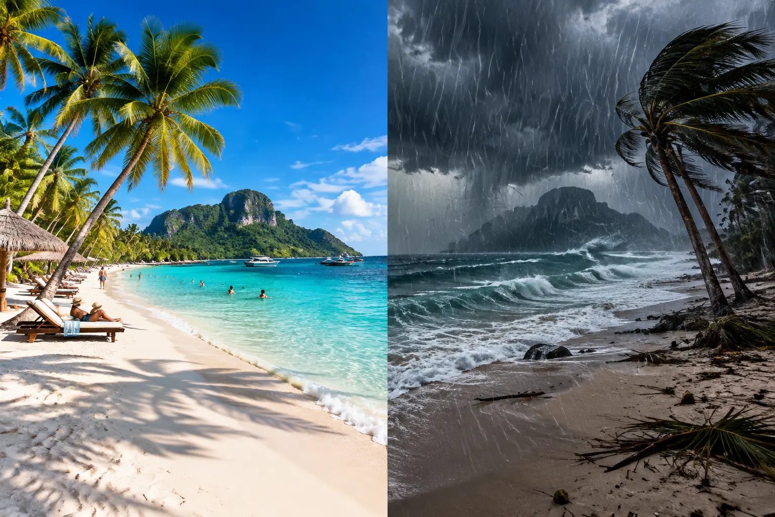 Сухой сезон vs дожди: месяцы, воздух, вода и пик туристов в тропиках?